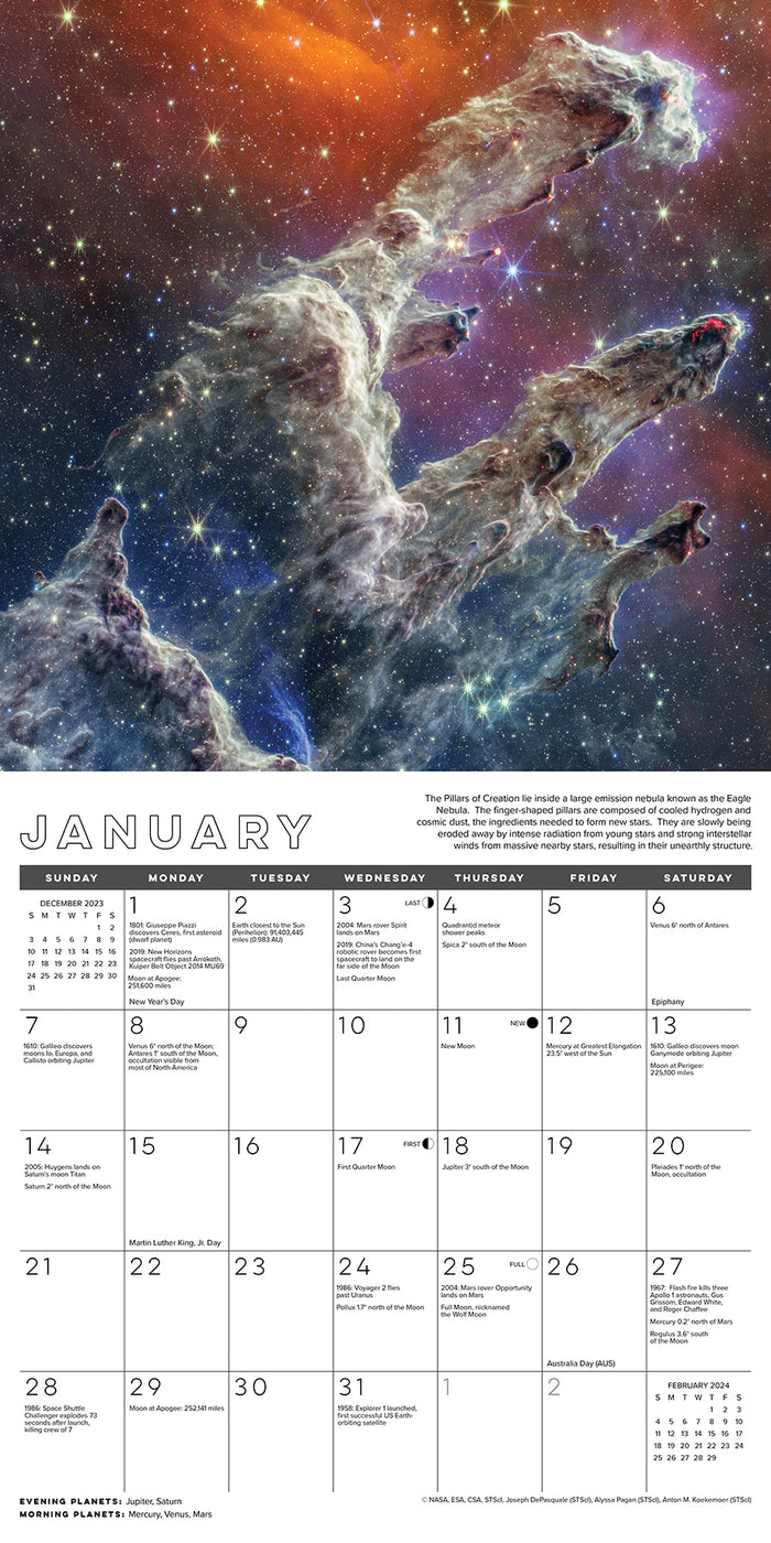 2024 Astronomy Wall Calendar — Calendar Club