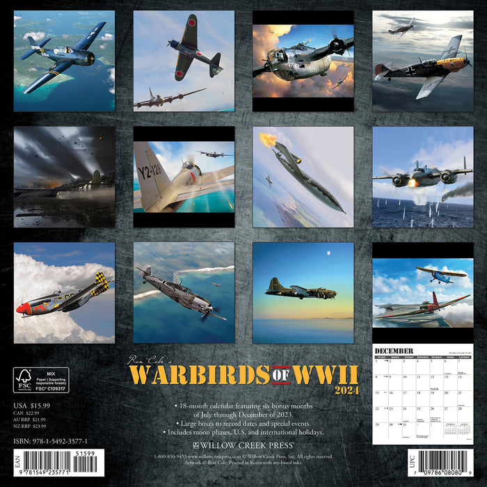 2024 Warbirds of WWII Wall Calendar โ Calendar Club 2024 Warbirds of WWII Wall Calendar โ Calendar Club