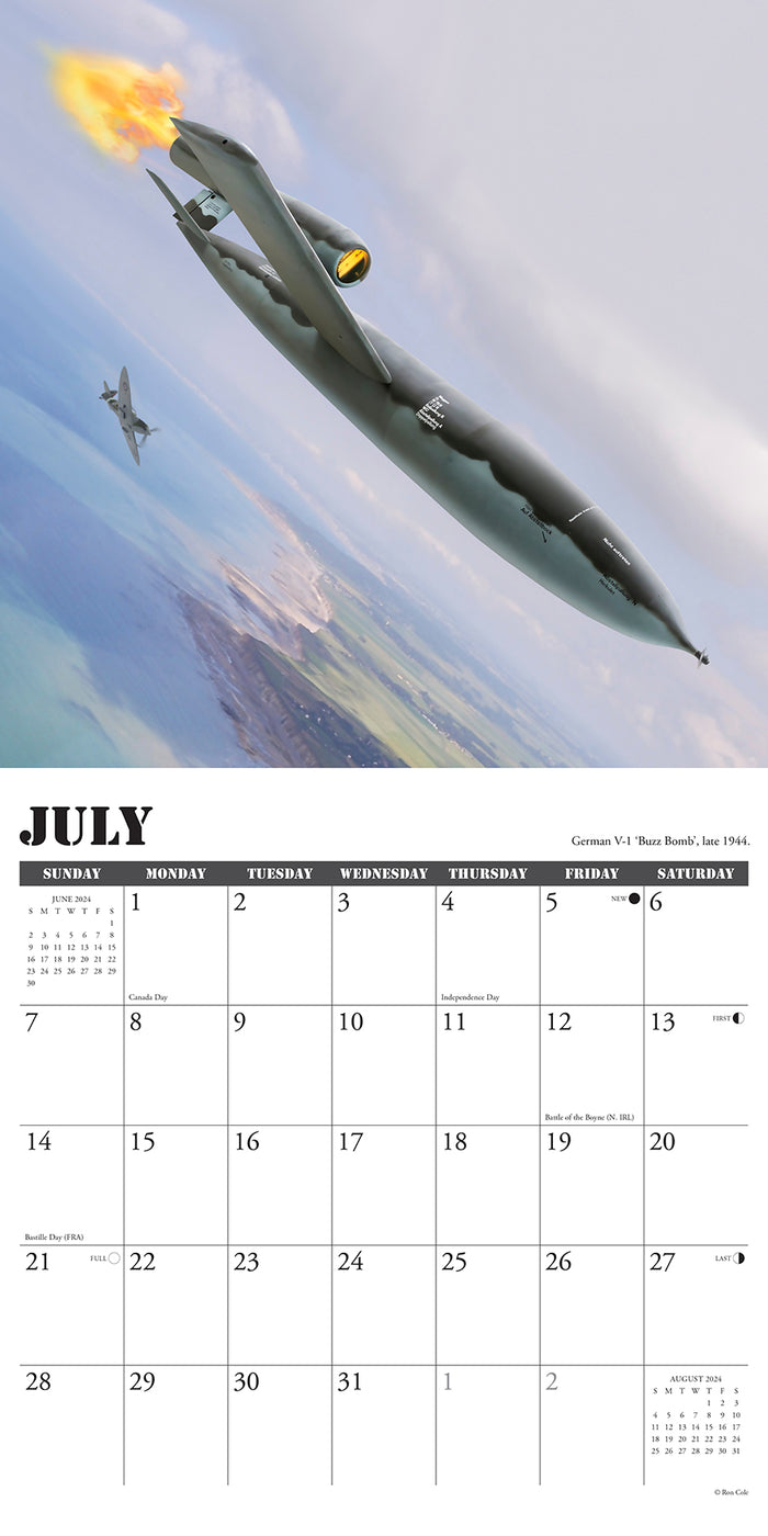 2024 Warbirds of WWII Wall Calendar — Calendar Club