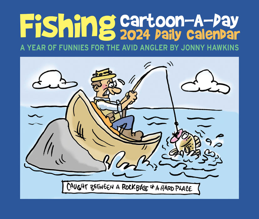 2024 Fishing Cartoon-A-Day by Jonny Hawkins Page-A-Day
