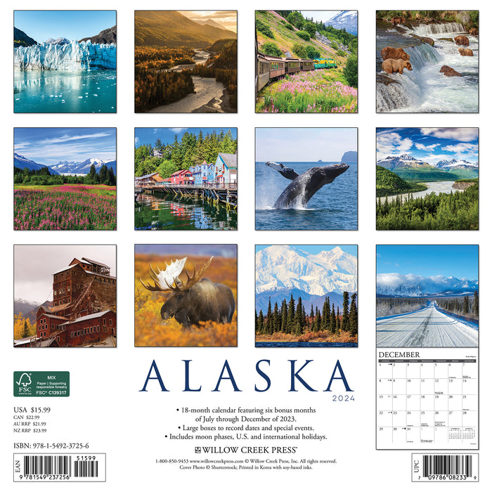 2024 Alaska Wall Calendar (Online Exclusive)