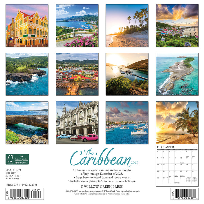 2024 Caribbean Wall Calendar (Online Exclusive)