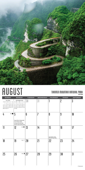 2024 Travel Junkie Wall Calendar