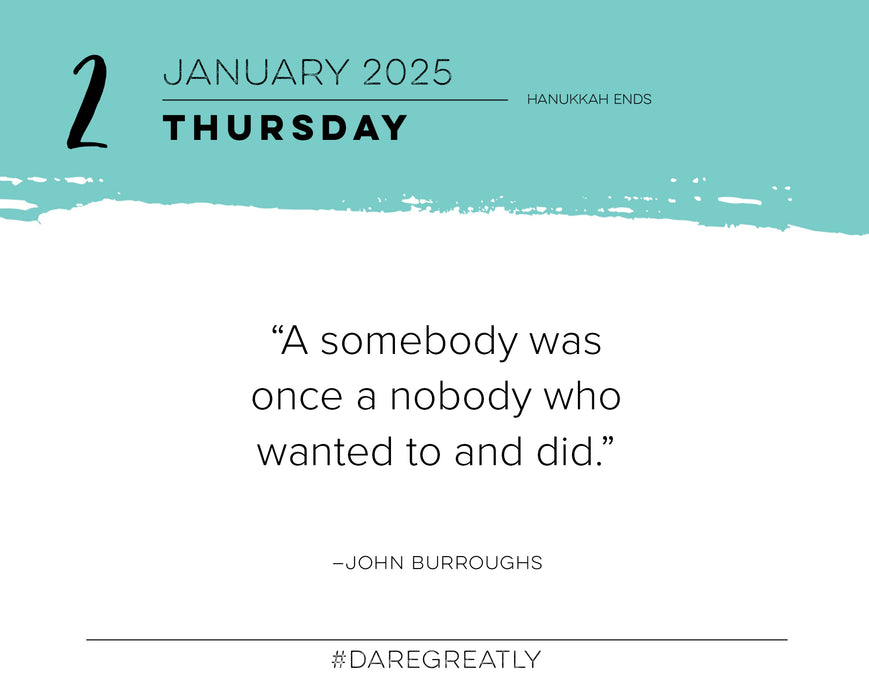 2025 Dare Greatly Page-A-Day Calendar