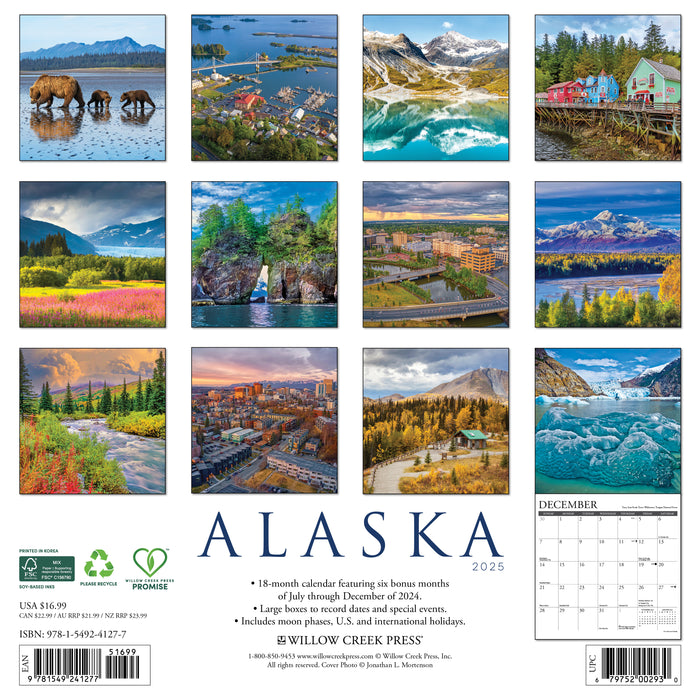 2025 Alaska Wall Calendar (Online Exclusive)