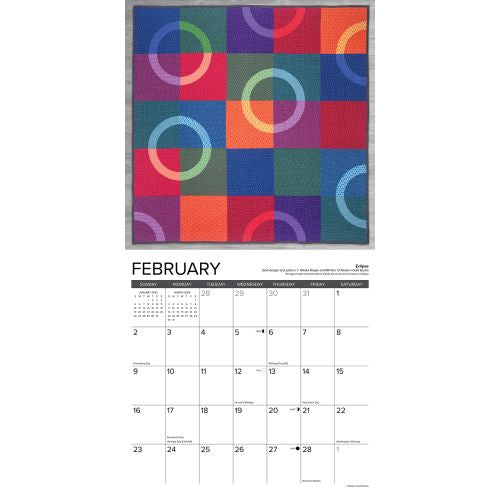 2025 Art of the Quilt Wall Calendar by  Willow Creek Press from Calendar Club
