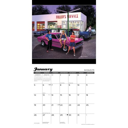 2025 Classic Cruisin' & Chrome Wall Calendar by  Willow Creek Press from Calendar Club