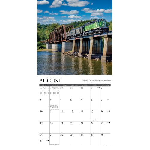 2025 Railroading Wall Calendar by  Willow Creek Press from Calendar Club