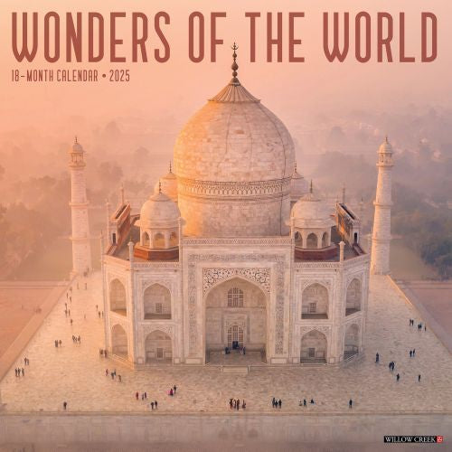 2025 Wonders of the World Wall Calendar by  Willow Creek Press from Calendar Club