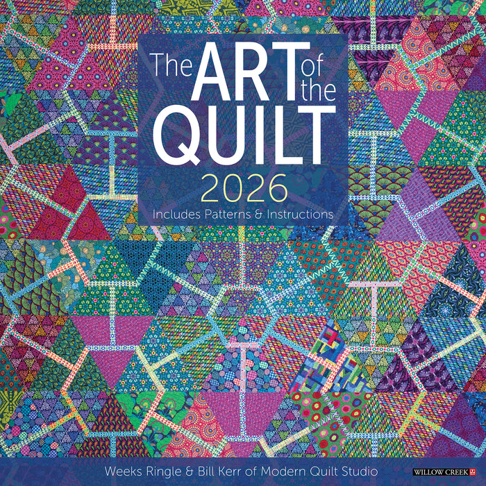 Art of the Quilt 2026 Square Wall Calendar