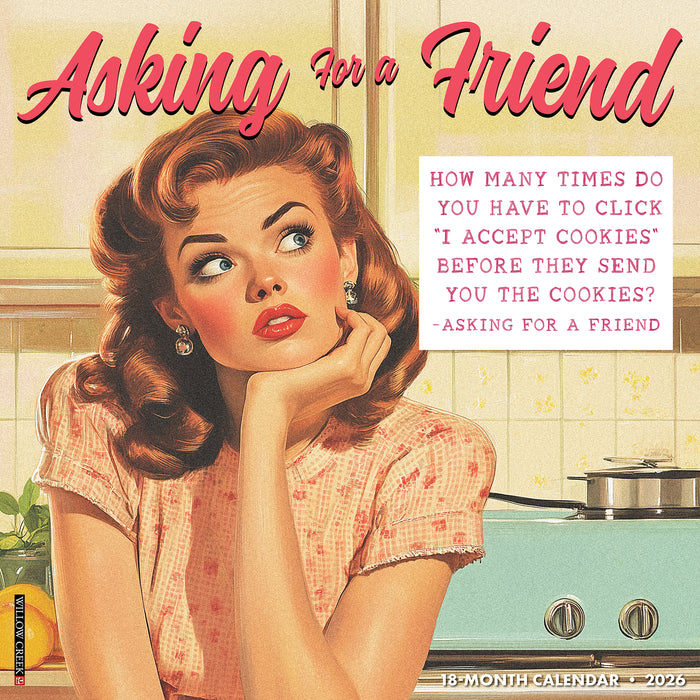 Asking for a Friend 2026 Square Wall Calendar