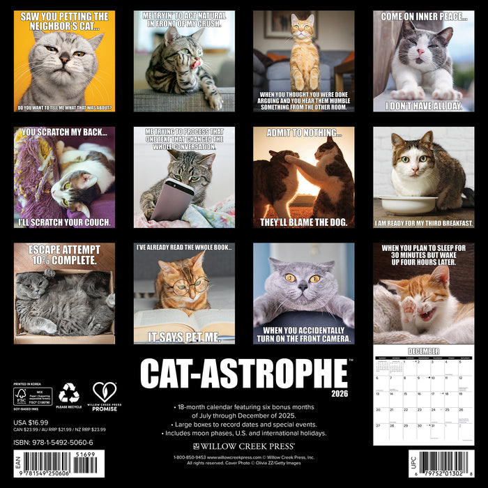 Catastrophe 2026 Square Wall Calendar