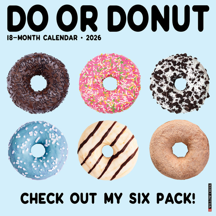 Do or Donut 2026 Square Wall Calendar