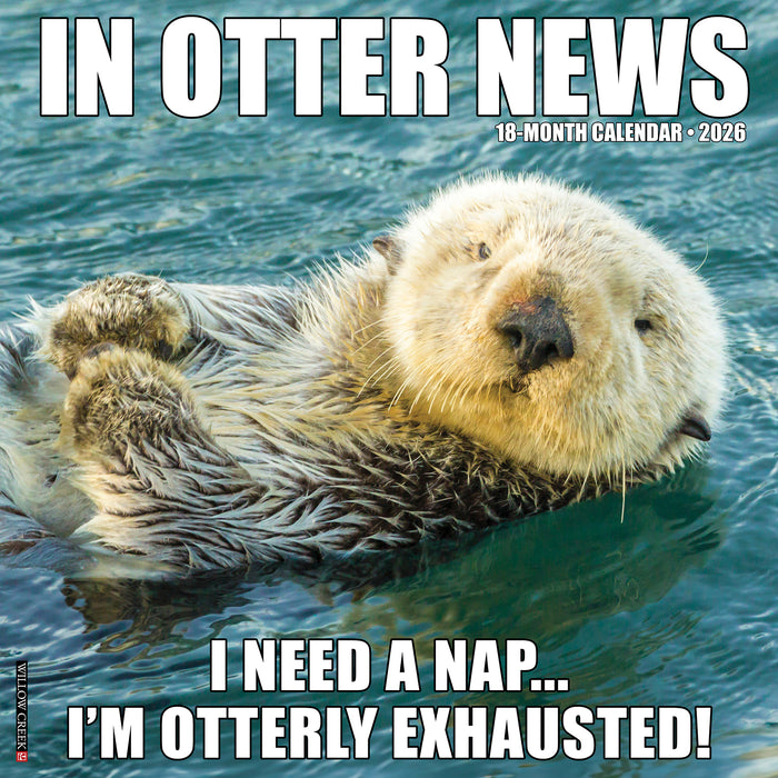 In Otter News 2026 Square Wall Calendar