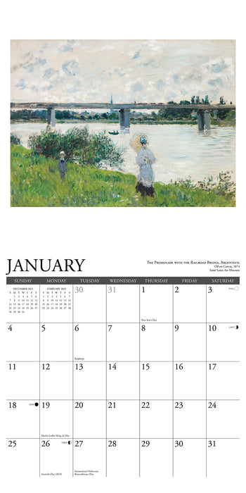 Monet 2026 Square Wall Calendar