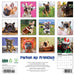 Pardon My Frenchie 2026 Square Wall Calendar