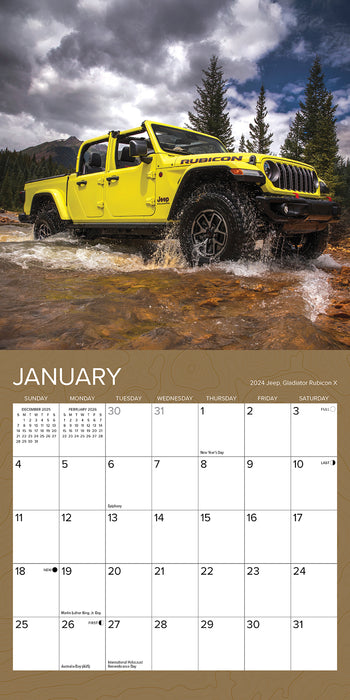 Jeep 2026 Mini Wall Calendar