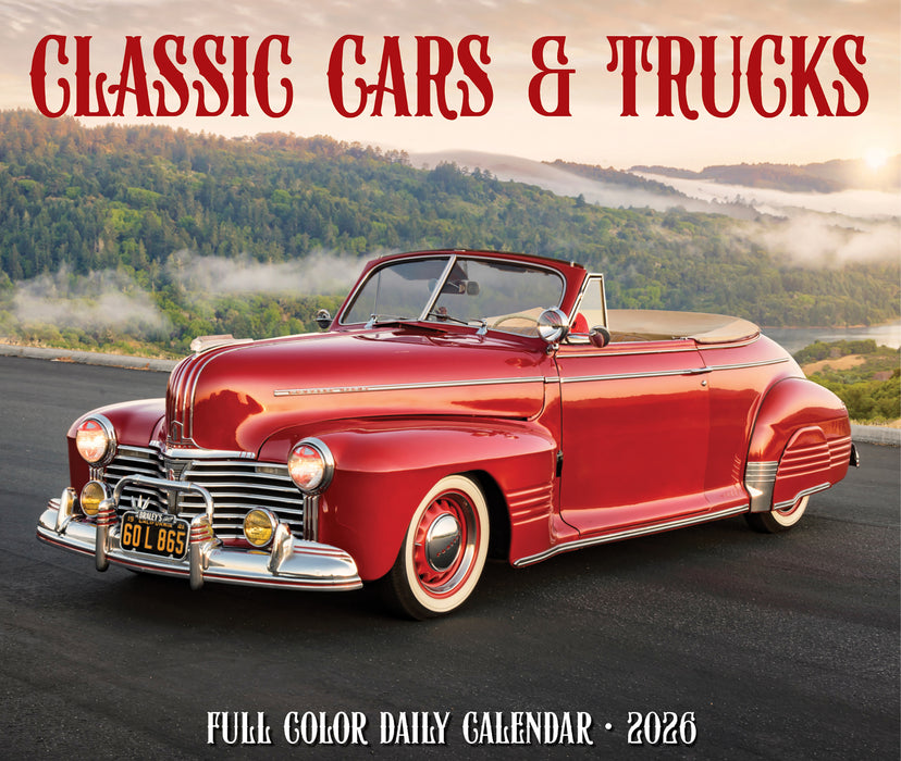 Classic Cars & Trucks 2026 Page-A-Day Calendar