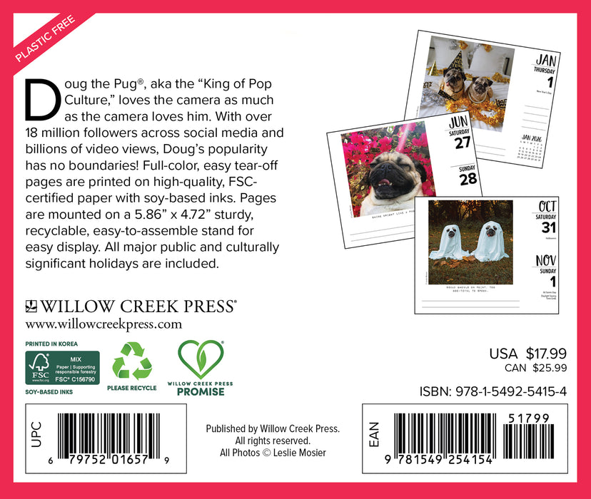 Doug the Pug 2026 Page-A-Day Calendar