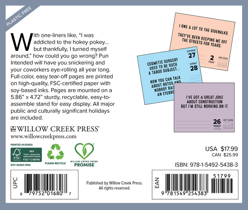Pun Intended 2026 Page-A-Day Calendar