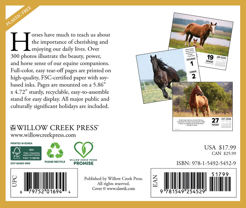 What Horses Teach Us 2026 Page-A-Day Calendar