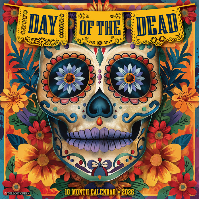 Day of the Dead 2026 Square Wall Calendar