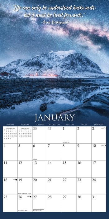 Inner Reflections 2026 Square Wall Calendar