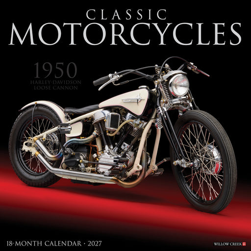 Classic Motorcycles 2027 Square Wall Calendar