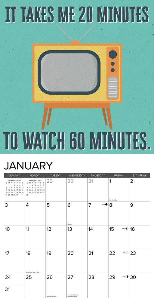 The Tough Guy's Calendar 2027 Square Wall Calendar
