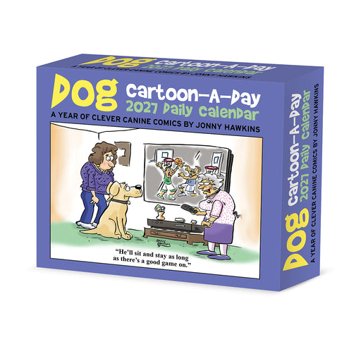 Dog Cartoon-A-Day J Hawkins 2027 Page-A-Day Calendar