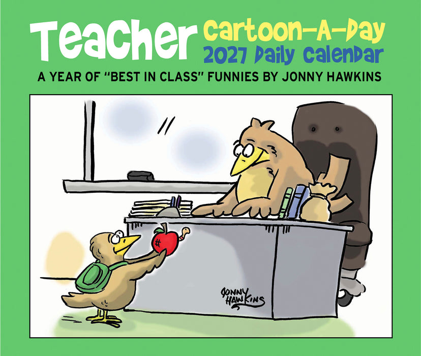 Teacher Cartoon-A-Day J Hawkins 2027 Page-A-Day Calendar