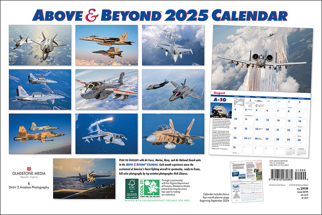 2025 Above & Beyond Large Wall Calendar
