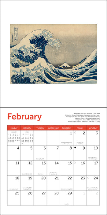 2024 MFA Japanese Woodblocks Mini Wall Calendar