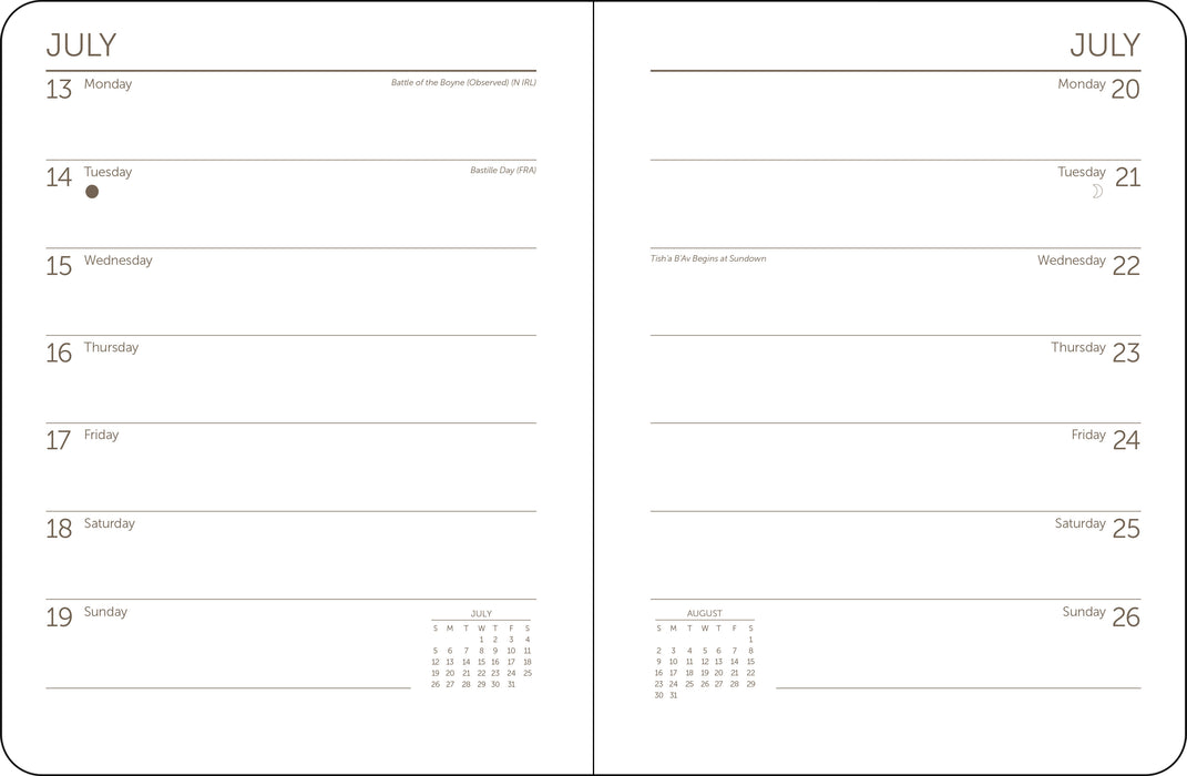 Impressionists 2026 Weekly Diary