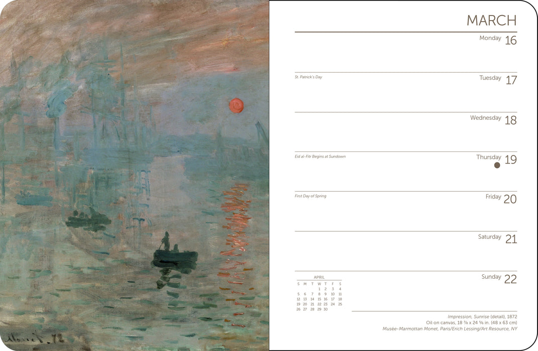 Monet 2026 Weekly Diary