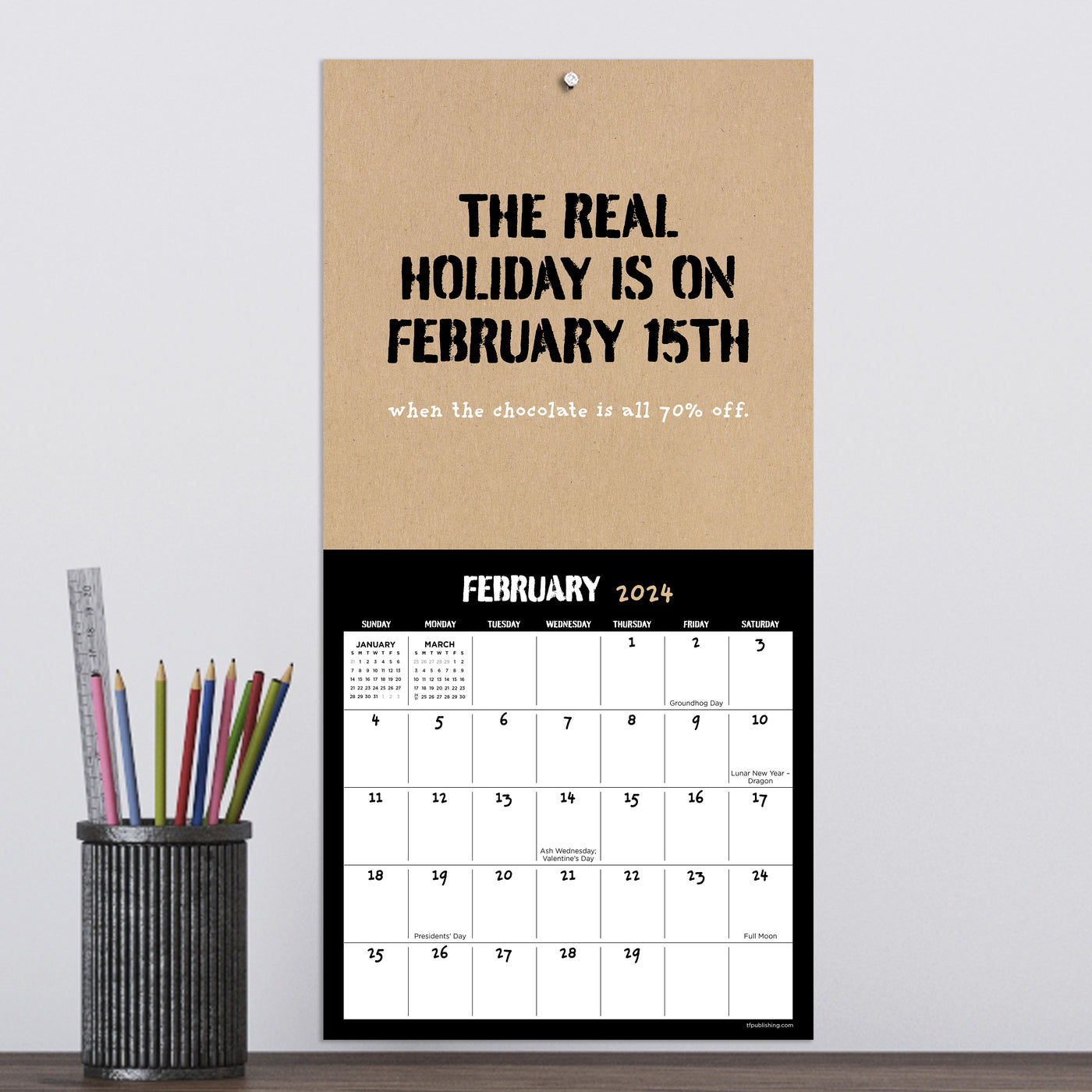2024 AntiAffirmations & Sarcasm Mini Wall Calendar — Calendar Club