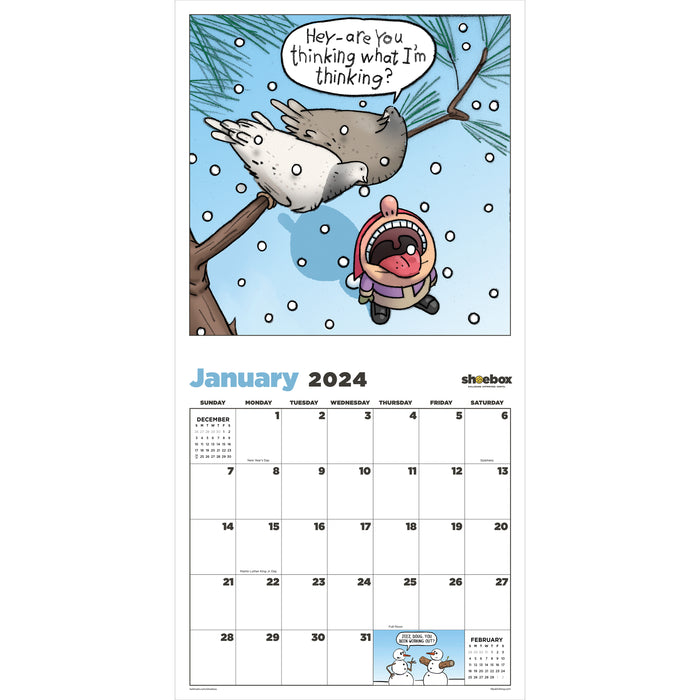 2024 LOL by Shoebox Wall Calendar