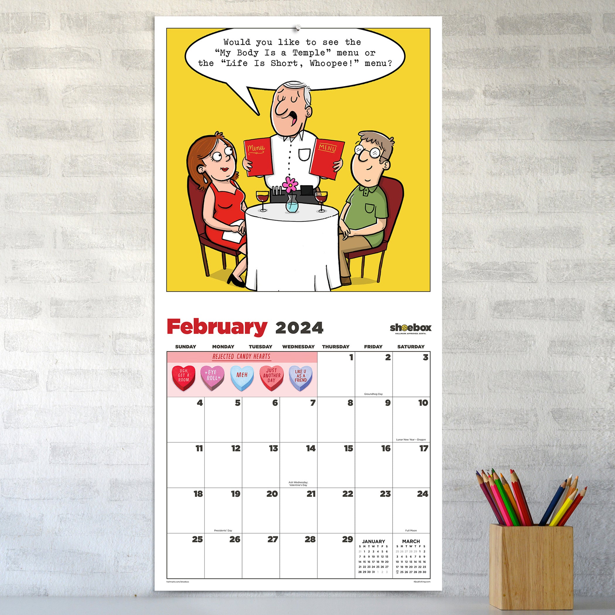 2024 LOL by Shoebox Wall Calendar — Calendar Club