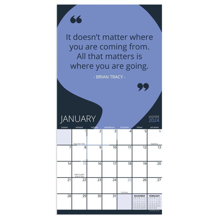 2024 Inspire Mini Wall Calendar