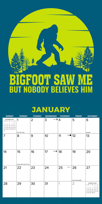 2024 Bigfoot Wall Calendar
