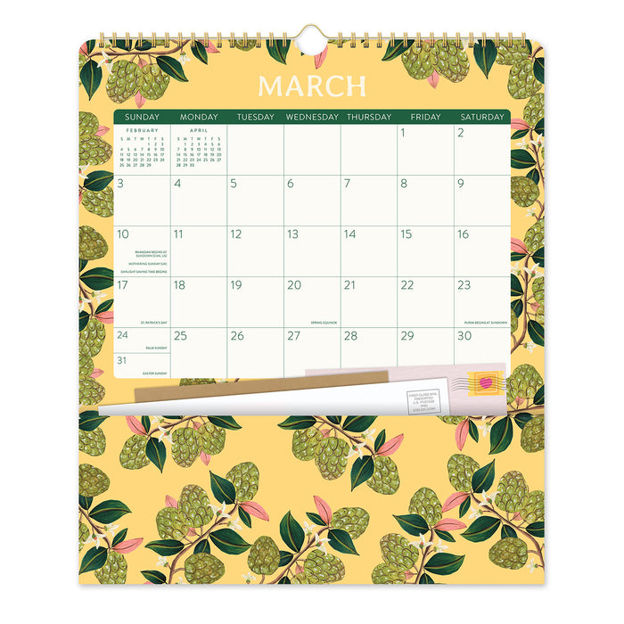 2024 Fruit & Flora Pockets Plus Wall Calendar