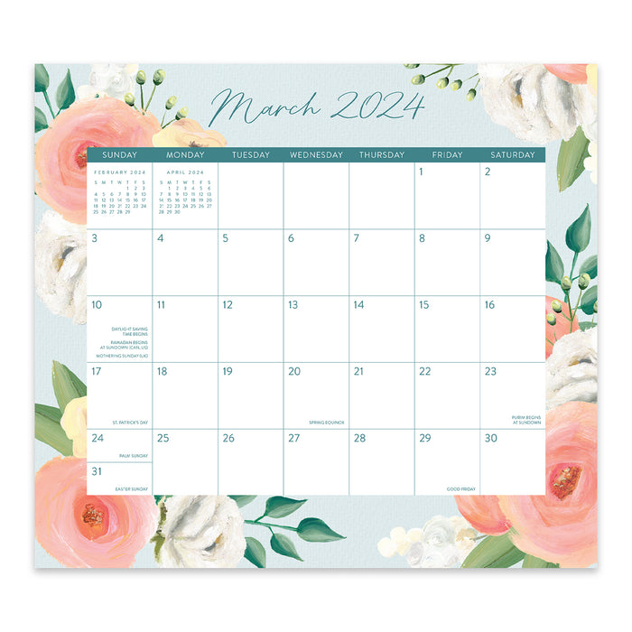 2024 Bella Flora Lavender Magnetic Wall Calendar