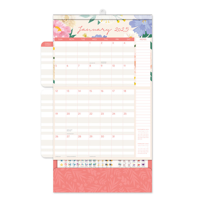 2025 Bella Flora Do It All Wall Calendar