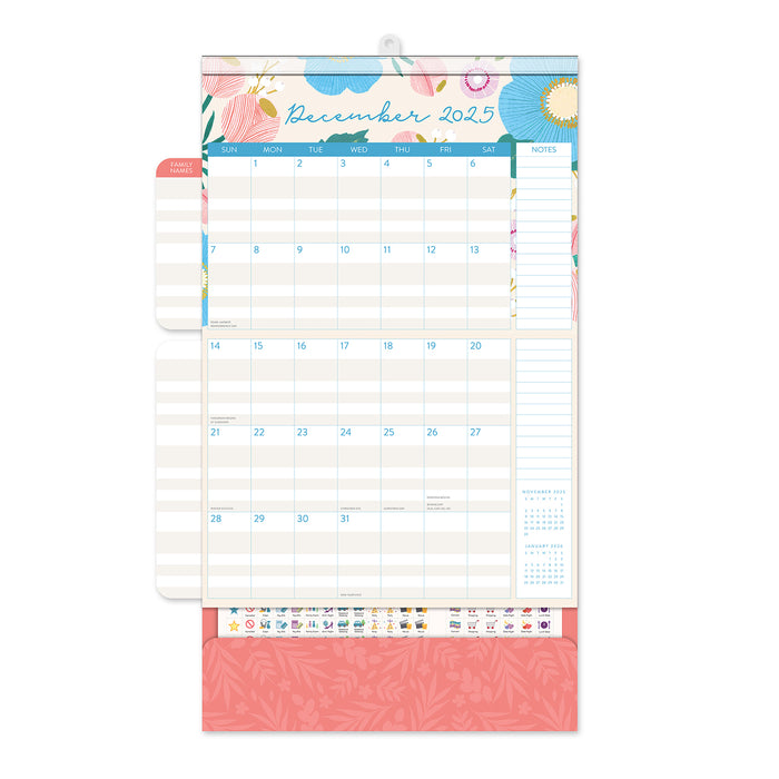 2025 Bella Flora Do It All Wall Calendar