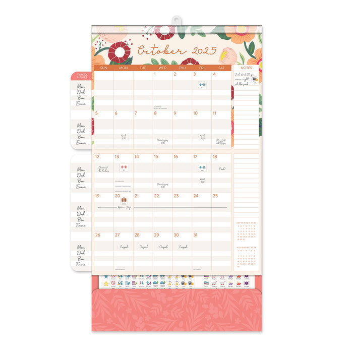 2025 Bella Flora Do It All Wall Calendar