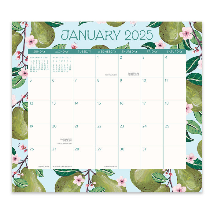 2025 Fruit & Flora Magnetic Wall Calendar