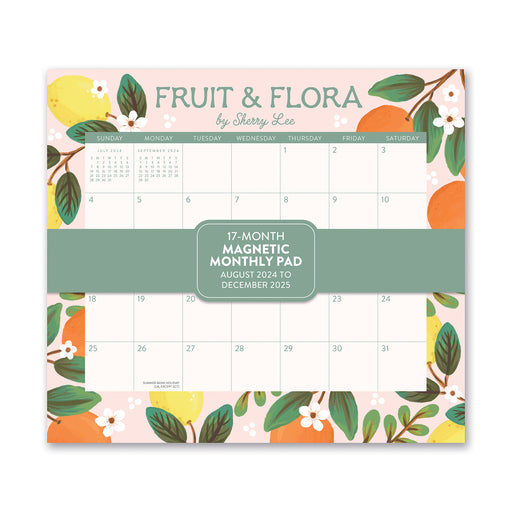 2025 Fruit & Flora Magnetic Wall Calendar by  Orange Circle Studio from Calendar Club