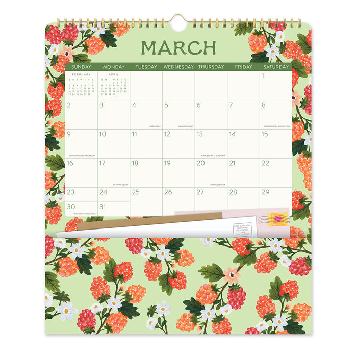 2025 Fruit & Flora Pockets Plus Wall Calendar