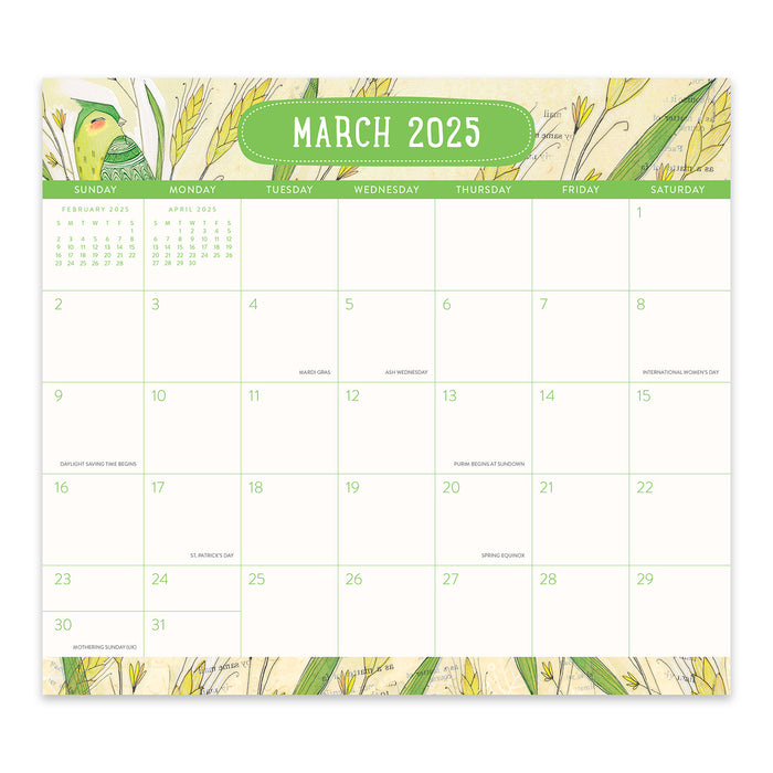 2025 Where Love Grows Magnetic Wall Calendar by  Orange Circle Studio from Calendar Club