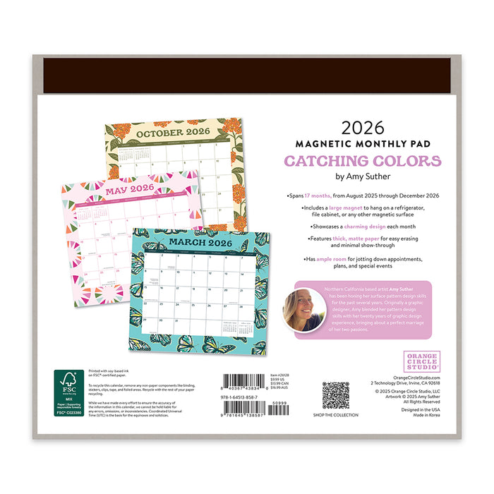 Catching Colors Pad Special Edition 2026 Magnetic Calendar